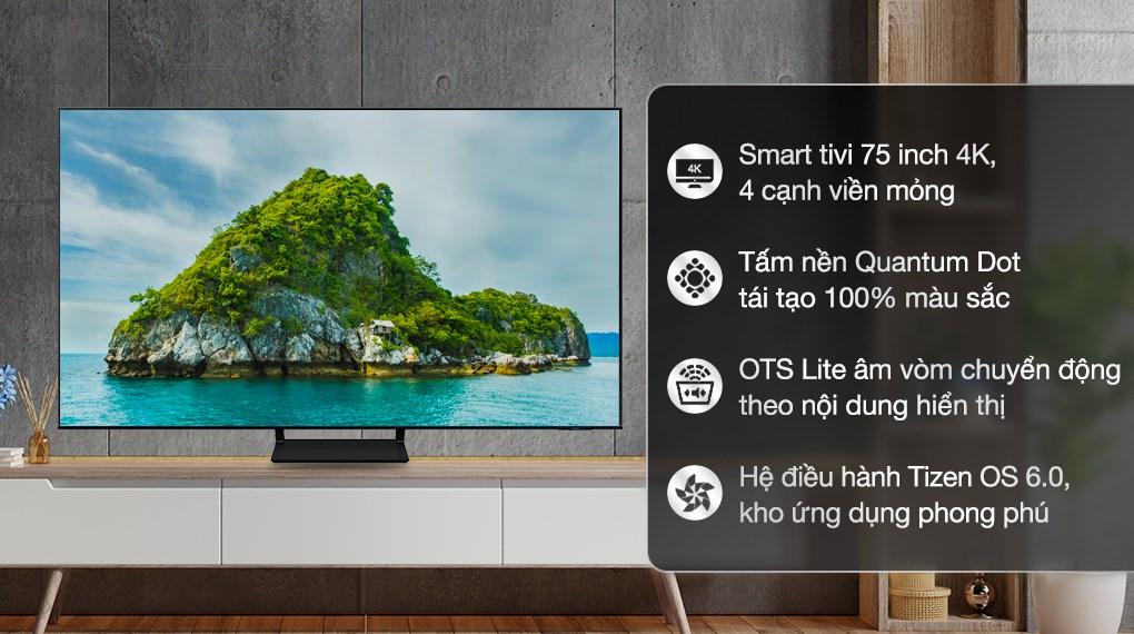 1. Ưu điểm của tivi Samsung 75"