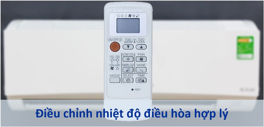 2.2. Điều chỉnh nhiệt độ máy lạnh hợp lý