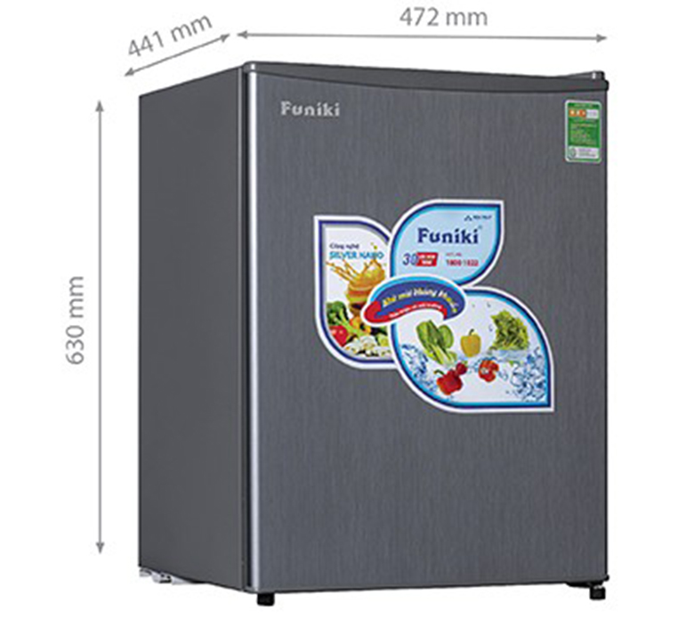 kích thước Tủ lạnh Funiki 74 lít FR-71CD