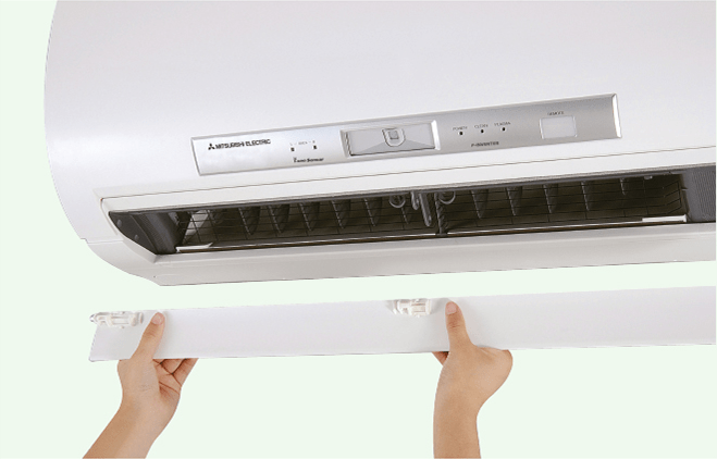 Bước 1: Tháo van thổi gió của máy điều hòa