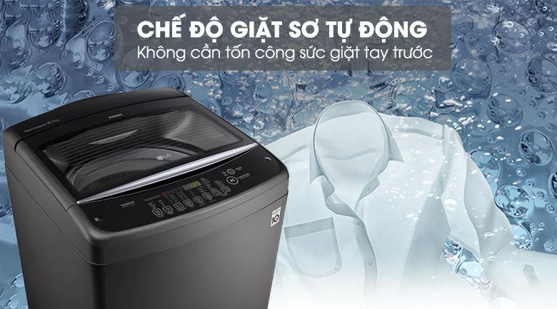 Máy giặt LG Inverter 10.5 kg T2350VSAB-Không cần giặt tay, tiết kiệm thời gian giặt giũ nhờ chế độ giặt sơ tự động