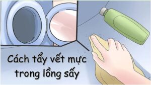 Cách tẩy vết mực trong lồng máy sấy quần áo
