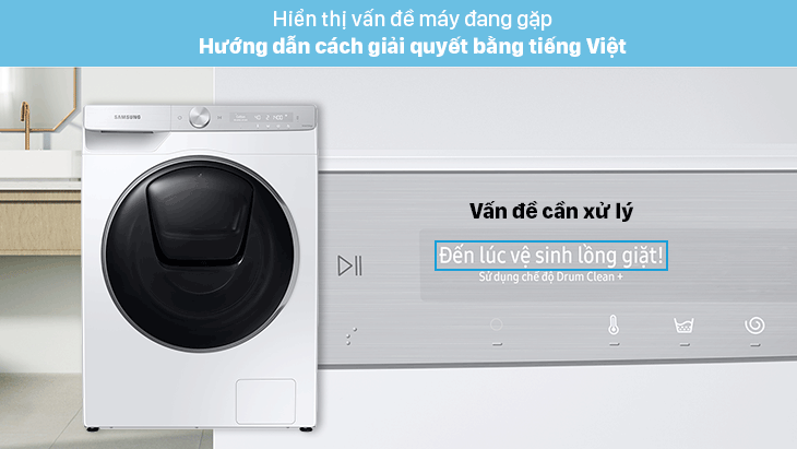 Tìm hiểu về bảng điều khiển AI Control trên máy giặt Samsung mới
