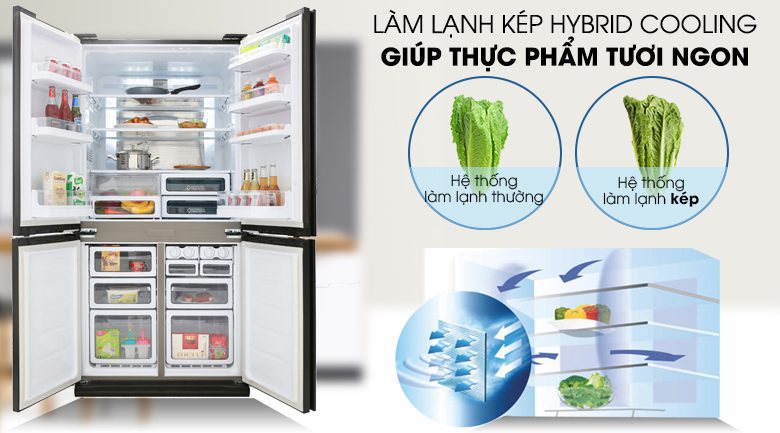 Tủ lạnh Sharp SJ-SBX440V-DS