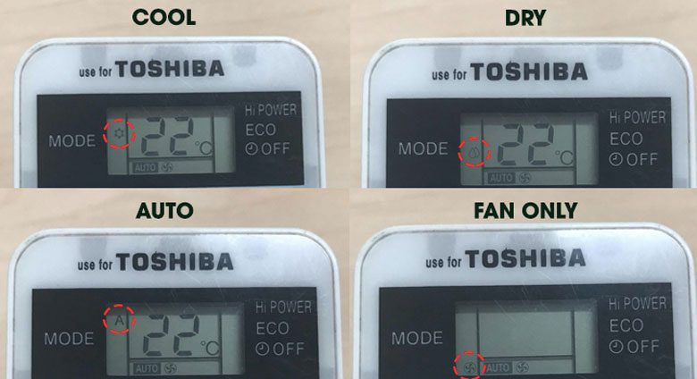 Các chế độ cơ bản của máy lạnh/ điều hòa Toshiba giá rẻ
