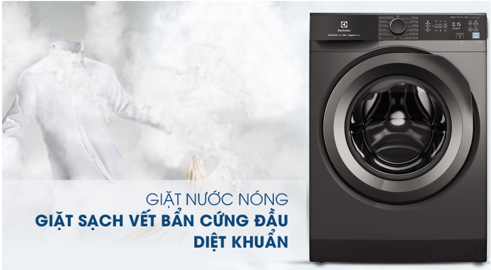 chế độ giặt nước nóng trên máy giặt EWF1024M3SB