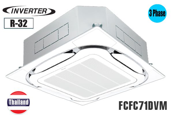 Điều hòa âm trần Daikin 3 pha FCFC71DVM/RZFC71DY1 24000BTU inverter 1 chiều