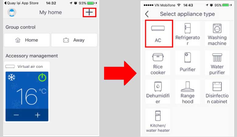 Điều khiển điều hòa Gree bằng điện thoại: Bước 4