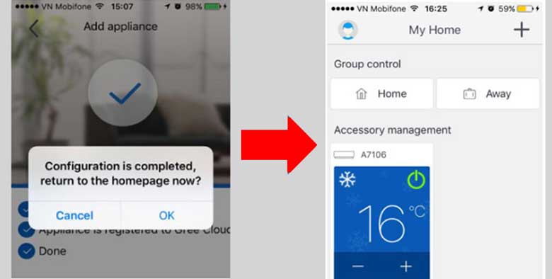 Điều khiển điều hòa Gree bằng điện thoại: Bước 8