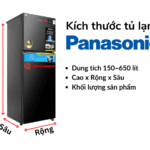 Kích thước tủ lạnh Panasonic | Thông số của 170 tới 650 lít