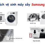 Cách vệ sinh máy sấy Samsung [Bộ trao đổi nhiệt, bộ lọc cặn,…]