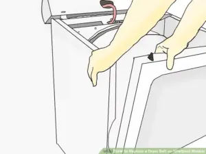 Tháo nắp trên của máy sấy Whirlpool