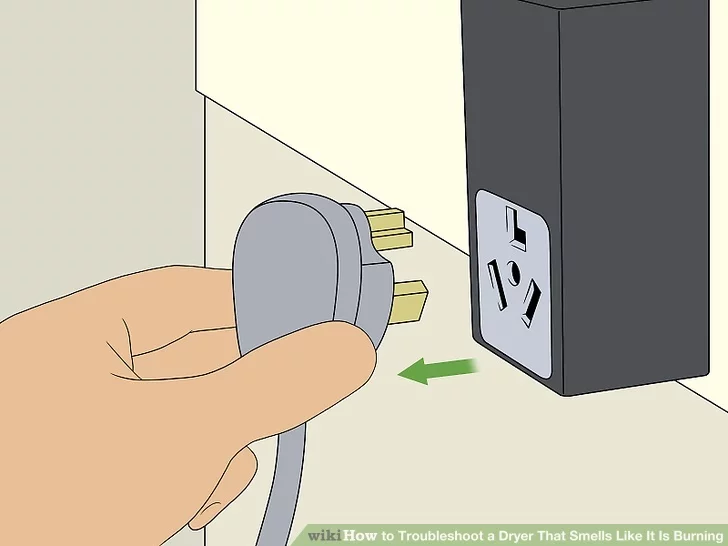 Rút điện để đảm bảo an toàn khi làm sạch vòi và lỗ thông hơi