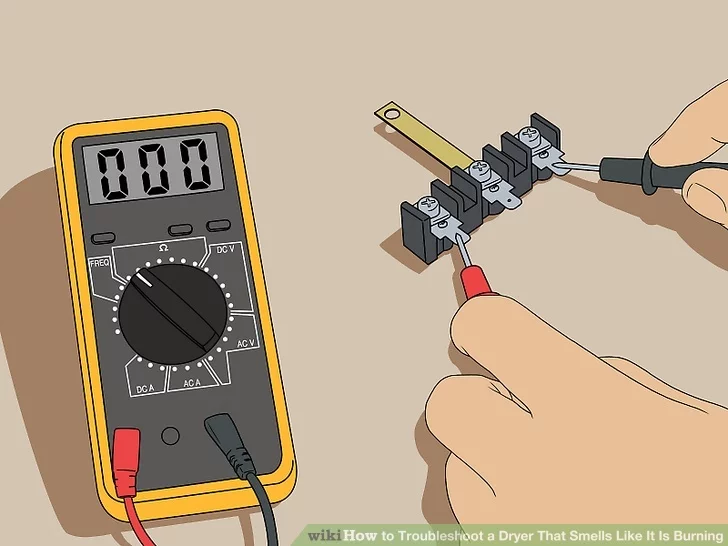 Kiểm tra bộ điều nhiệt - khắc phục sự cố máy sấy có mùi khét