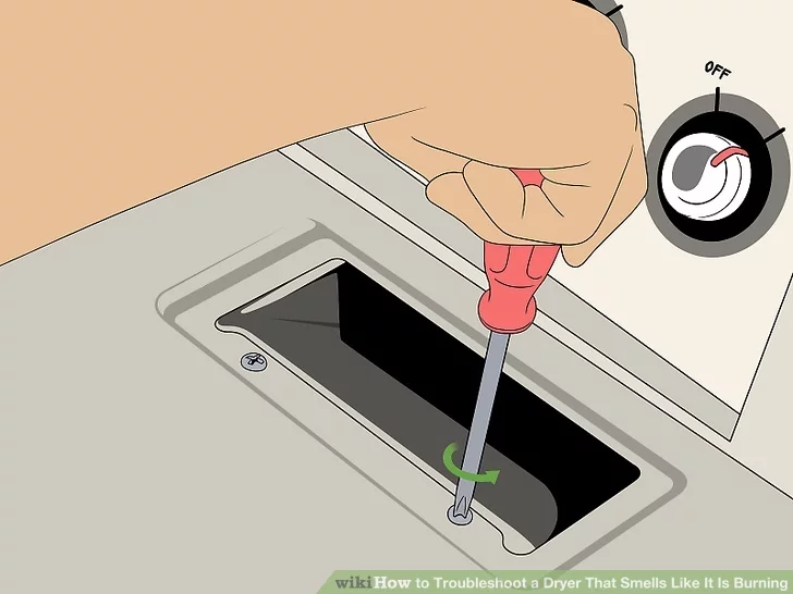 Làm sạch xơ vải có thể rơi ra ngoài bộ lọc xơ vải - Khắc phục máy sấy có mùi khét