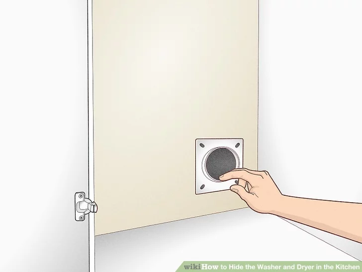 Tạo lỗ thông hơi nếu đang lắp đặt máy sấy