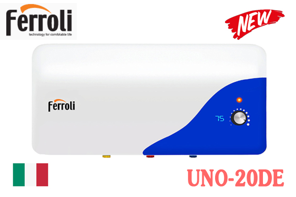 Bình nóng lạnh Ferroli UNO-20DE | 20L ngang