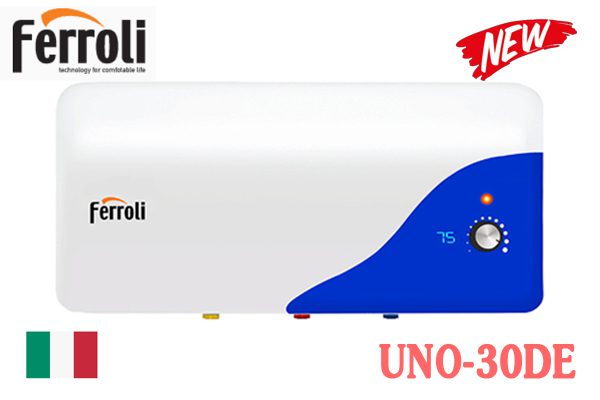 Bình nóng lạnh Ferroli UNO-30DE | 30L ngang