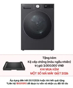 Máy sấy LG AI DUAL Inverter Heat Pump™ 12kg RX12VHP5G 2026