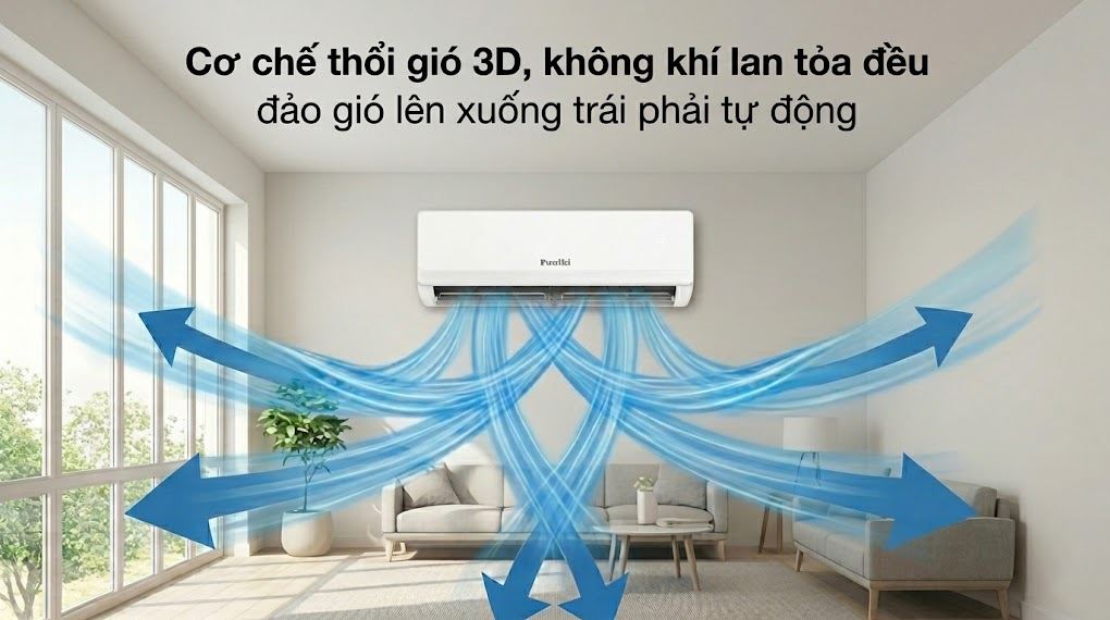 Điều hòa Funiki 12.000 BTU 1 chiều Inverter HIC12TMM-6 2026 Điều hòa Funiki 12.000 BTU 1 chiều Inverter HIC12TMM-6 2026