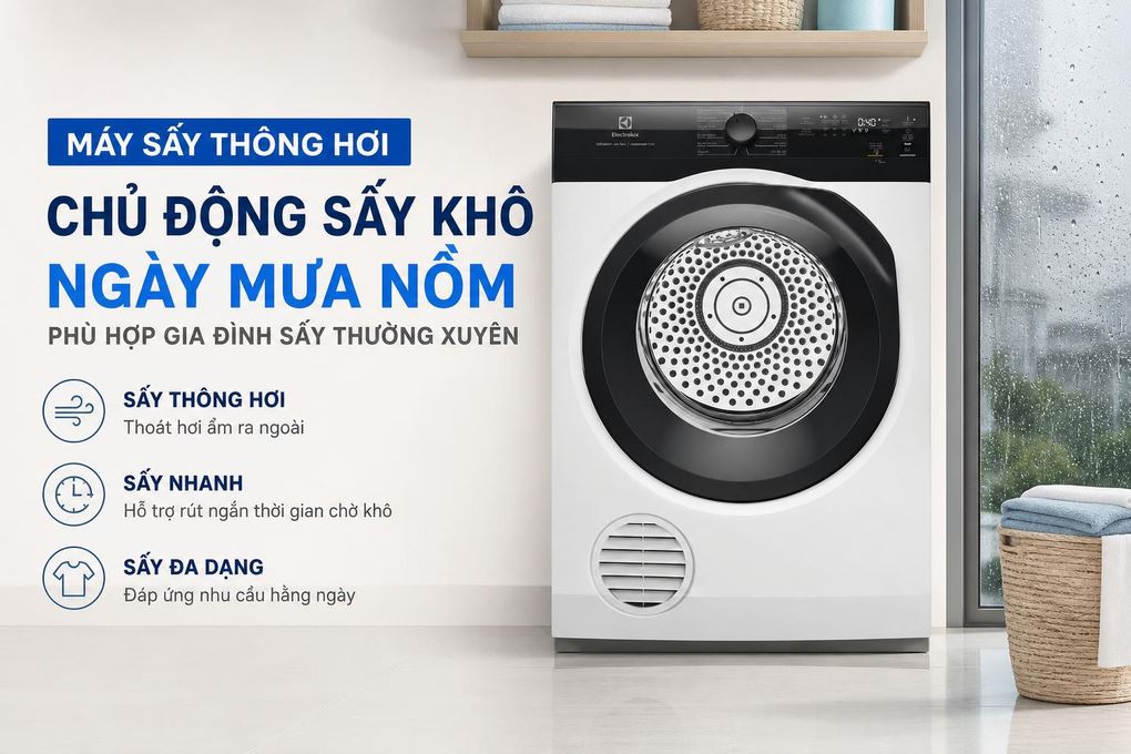 Máy sấy thông hơi Electrolux UltimateCare 300 9 kg EDV904H3EC Máy sấy thông hơi Electrolux UltimateCare 300 9 kg EDV904H3EC