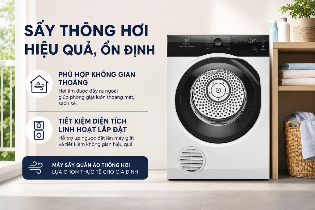 Máy sấy thông hơi Electrolux UltimateCare 300 9 kg EDV904H3EC Máy sấy thông hơi Electrolux UltimateCare 300 9 kg EDV904H3EC