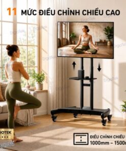 Điều chỉnh chiều cao giá treo ERGOTEK E2100