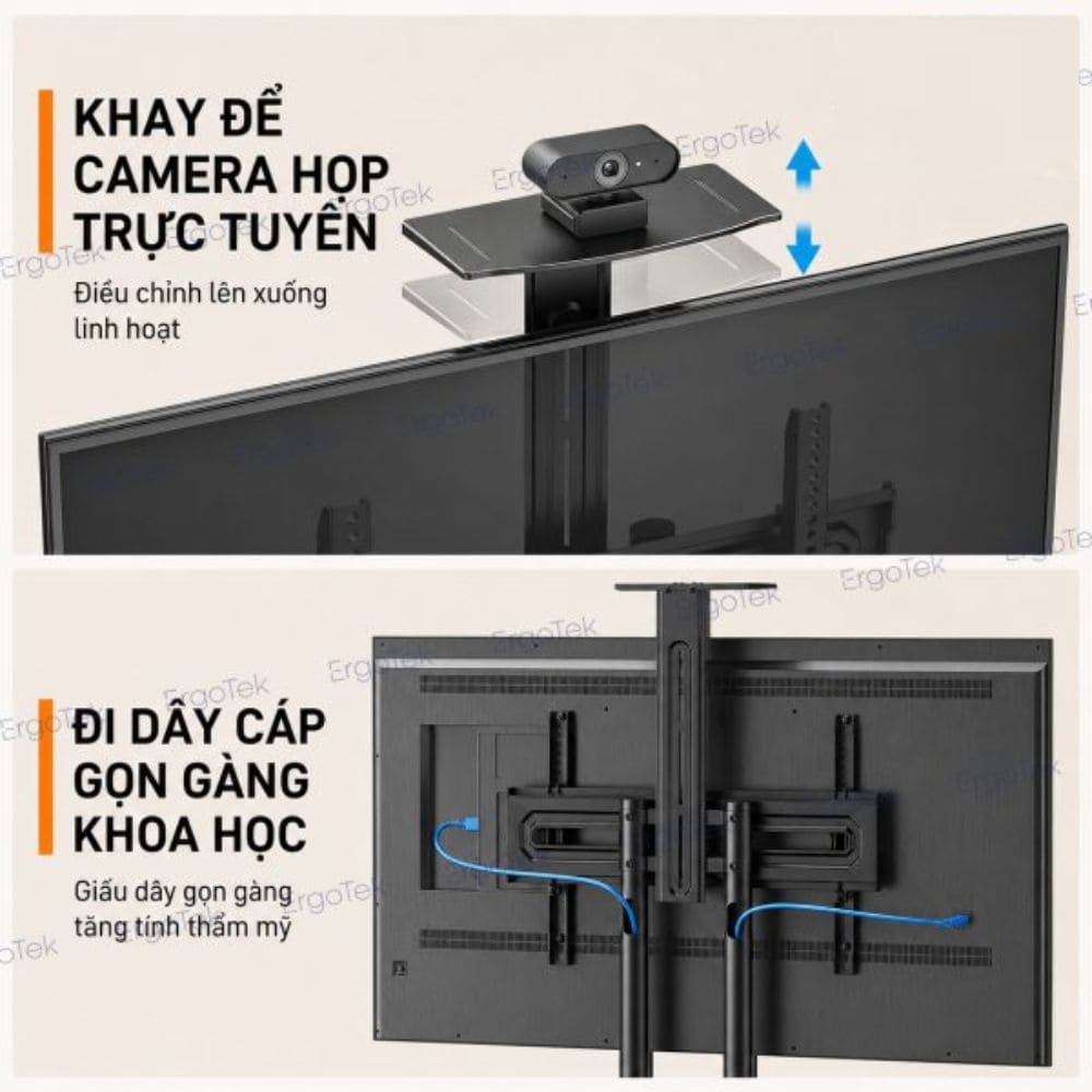 Khay camera và đi dây cáp ERGOTEK E2100