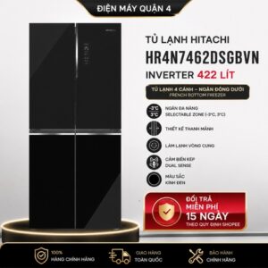 Tủ lạnh Hitachi Inverter 4 cửa 422 lít HR4N7462DSGBVN